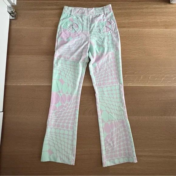 NWOT House of Sunny Purple Haze Party Pants and matching sample top, size S - Picture 4 of 7